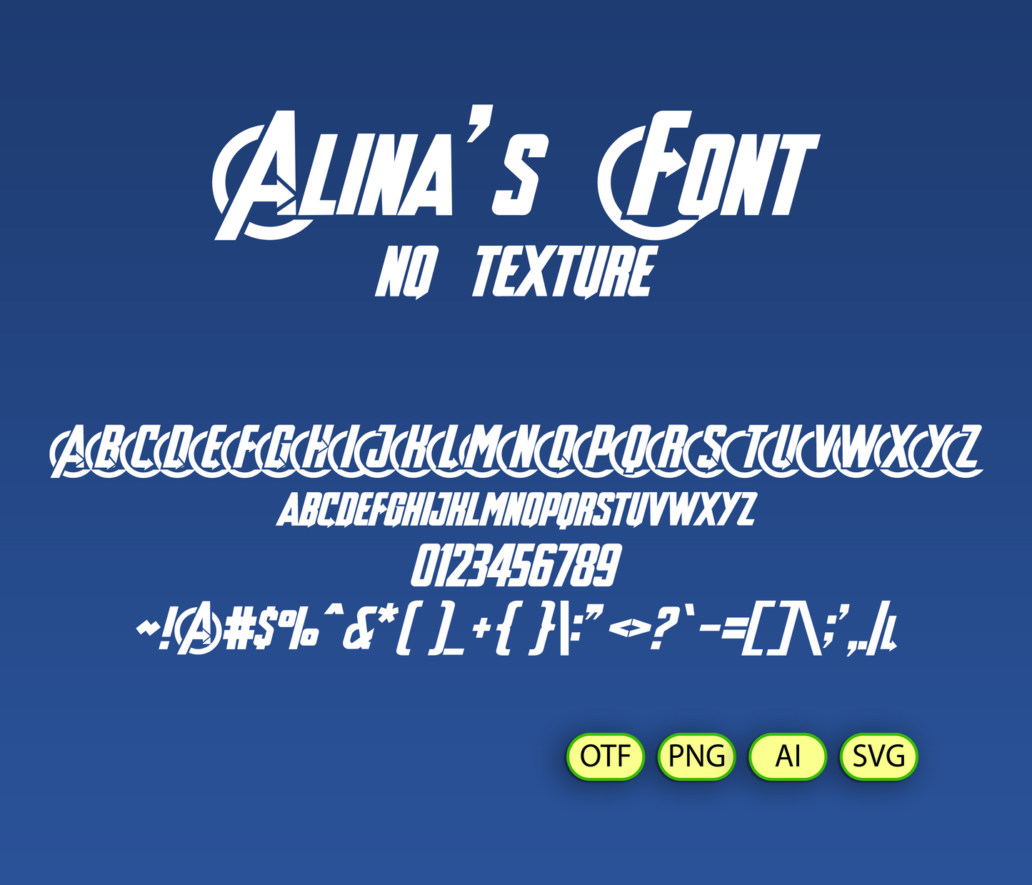 Assembled Heroes Font - Alina's Fonts