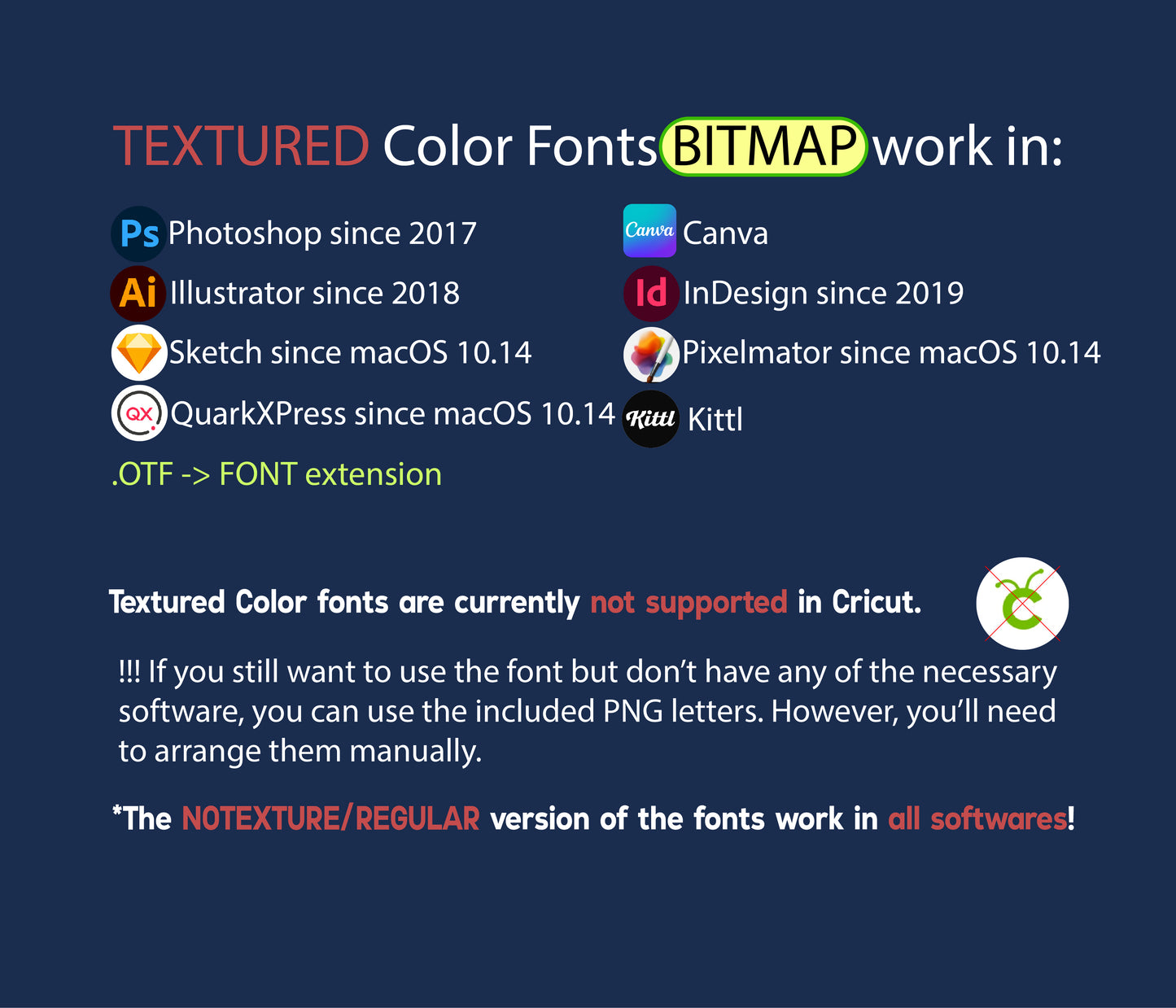 Reversed Gravity Font Textured