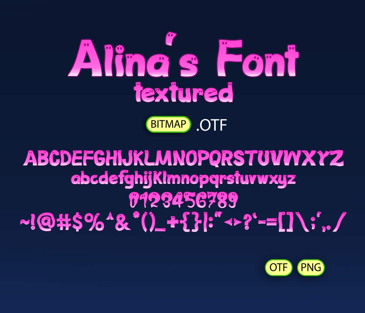 Spectral Sidekick's Font Textured - Alina's Fonts