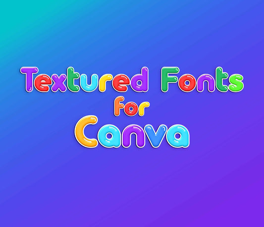 How To Use Bitmap Textured Fonts In Canva - Alina's Fonts