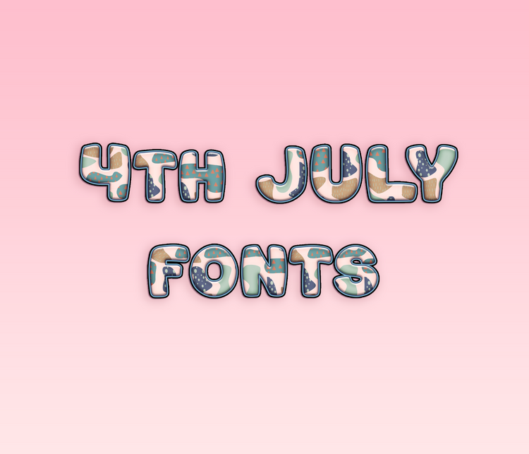 4th of July Pattern Fonts: Patriotic, Festive, and Thematic Pattern Typeface Collection - Alina's Fonts