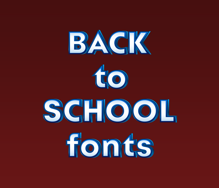Back to School Textured Fonts: Educational, Playful, and Inspiring Textured Typeface Collection - Alina's Fonts