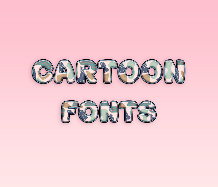 Cartoon Pattern Fonts: Playful, Whimsical, and Animated Pattern Typeface Collection - Alina's Fonts