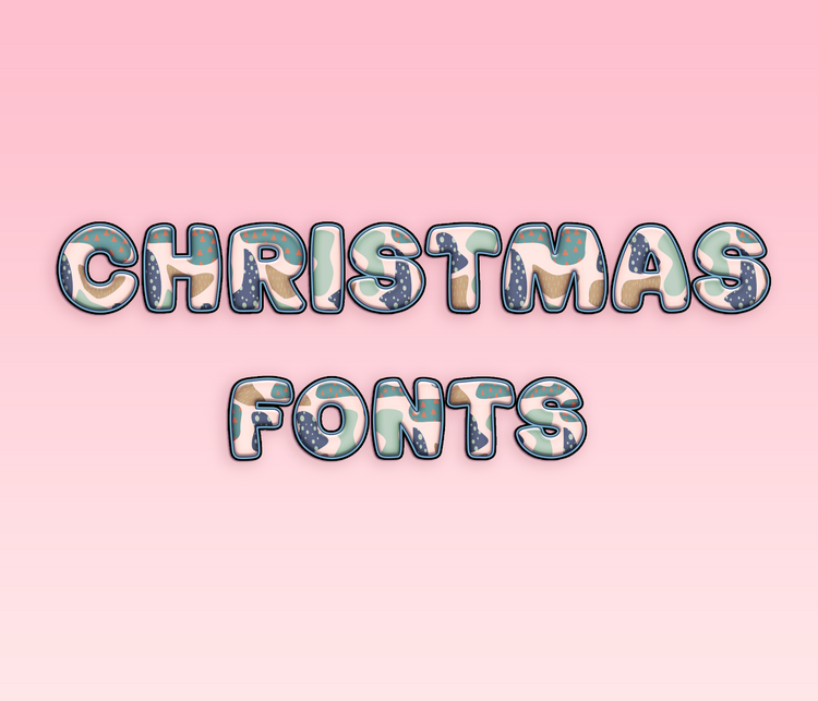 Christmas Pattern Fonts: Festive, Holiday, and Thematic Pattern Typeface Collection - Alina's Fonts