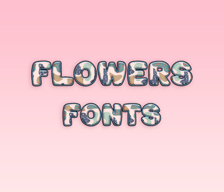 Floral & Nature Fonts: Elegant and Decorative Pattern Typefaces Collection - Alina's Fonts