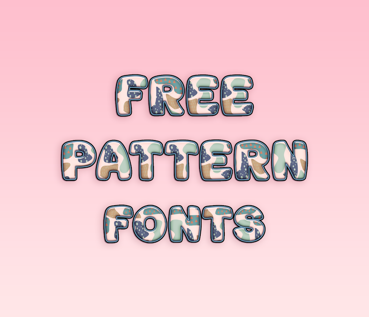FREE Pattern Fonts - Alina's Fonts