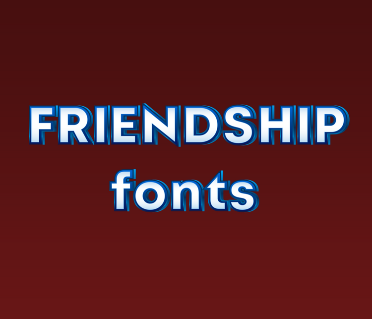 Friendship Textured Fonts: Warm and Connected Textured Typeface Collection - Alina's Fonts
