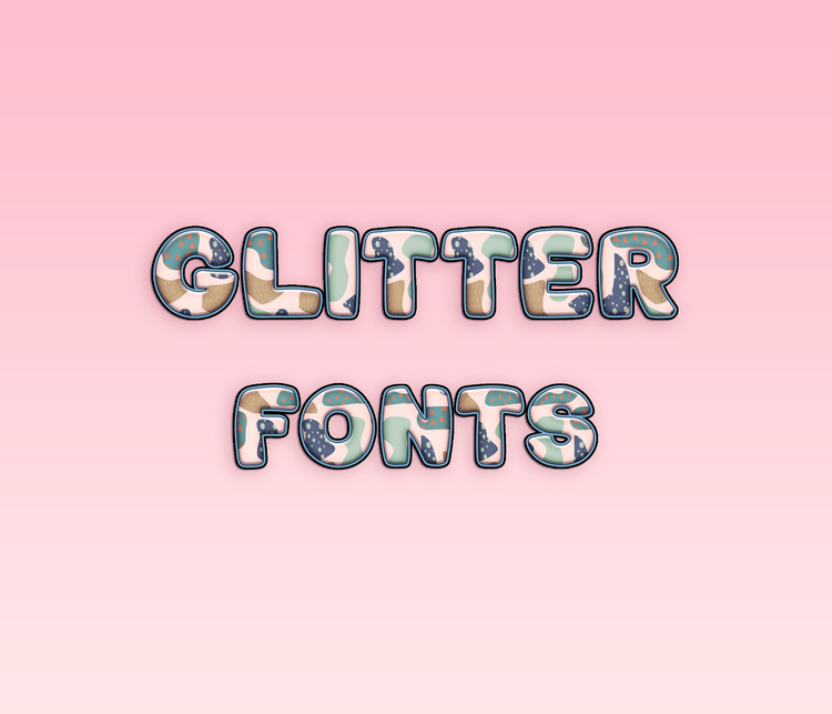 Glitter Pattern Fonts: Sparkling, Glamorous, and Decorative Pattern Typeface Collection - Alina's Fonts