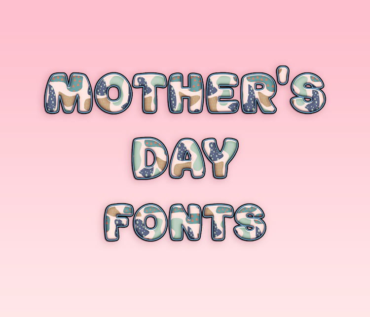 Mother's Day Pattern Fonts: Loving, Heartfelt, and Thematic Pattern Typeface Collection - Alina's Fonts
