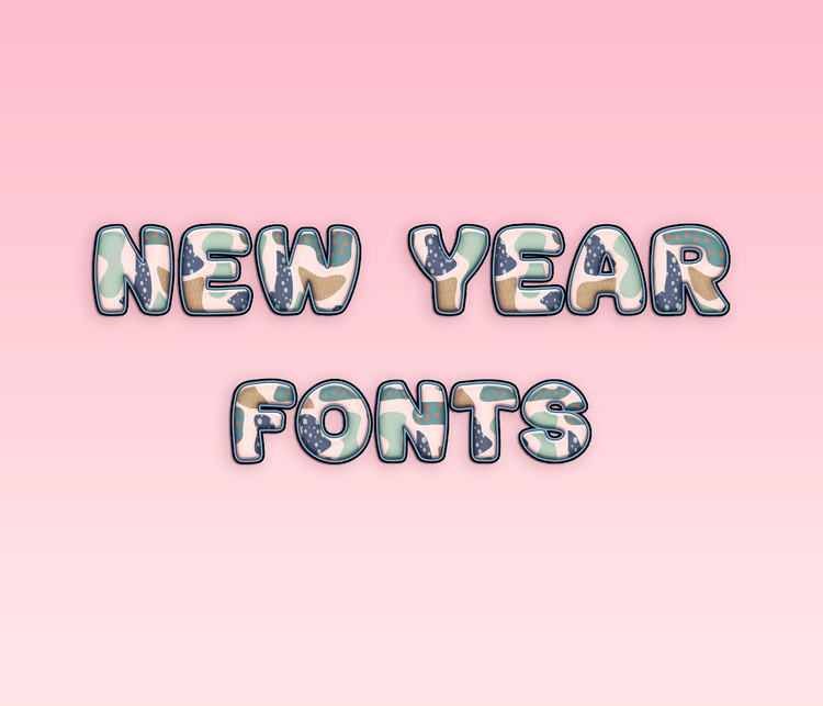 New Year Pattern Fonts: Celebratory, Festive, and Thematic Pattern Typeface Collection - Alina's Fonts