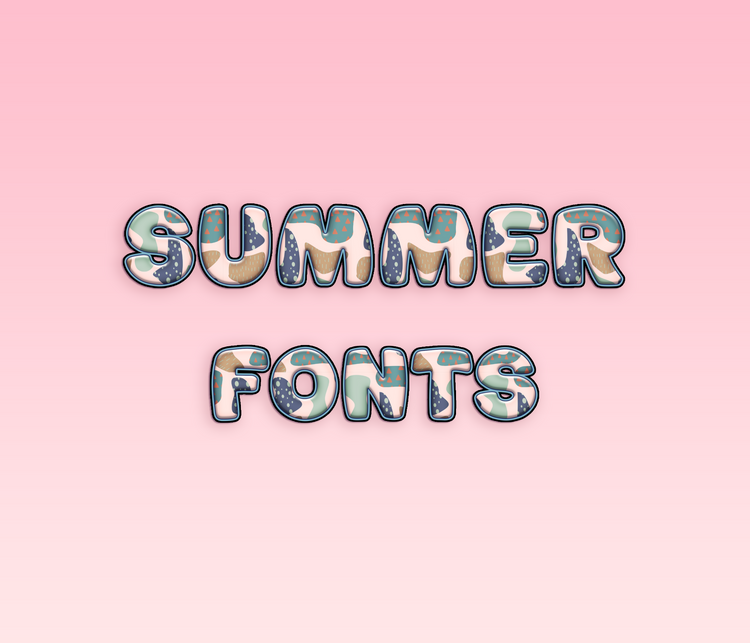 Summer Pattern Fonts: Sunny, Tropical, and Thematic Pattern Typeface Collection - Alina's Fonts