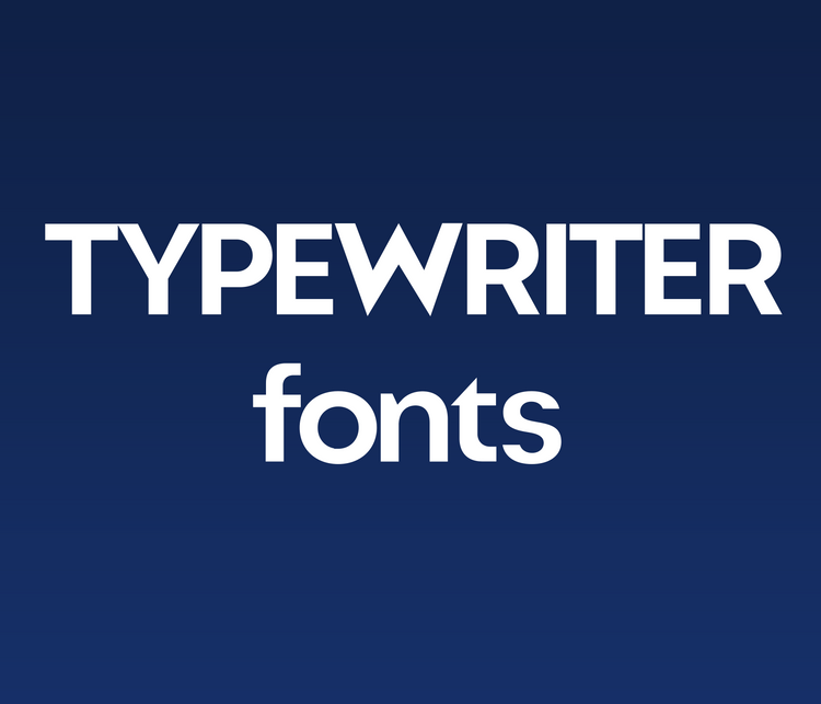 Typewriter Fonts: Classic, Monospaced, and Vintage Typeface Collection - Alina's Fonts
