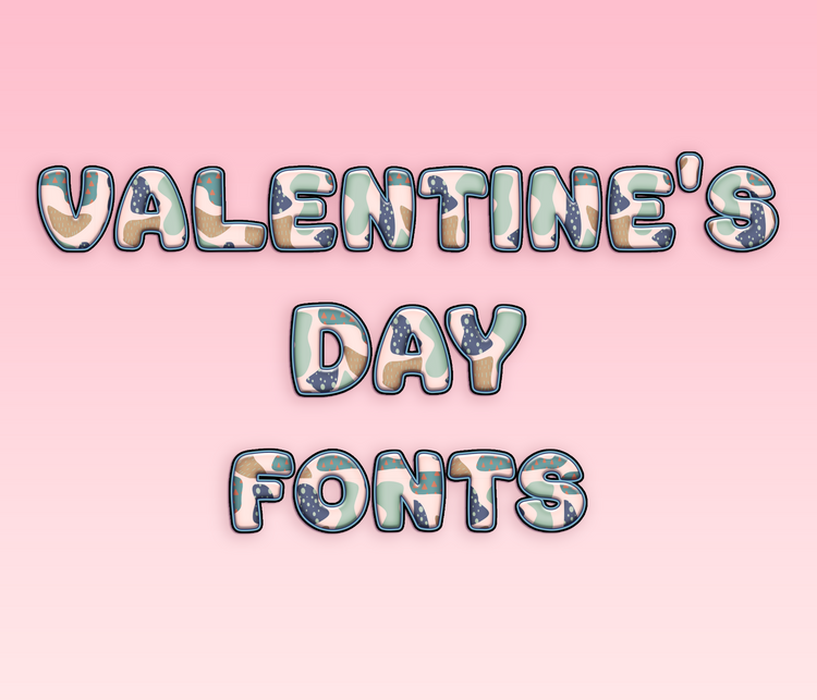 Valentine's Day Pattern Fonts: Romantic, Affectionate, and Thematic Pattern Typeface Collection - Alina's Fonts