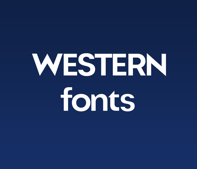 Western Fonts: Wild West, Cowboy, and Rustic Typeface Collection - Alina's Fonts