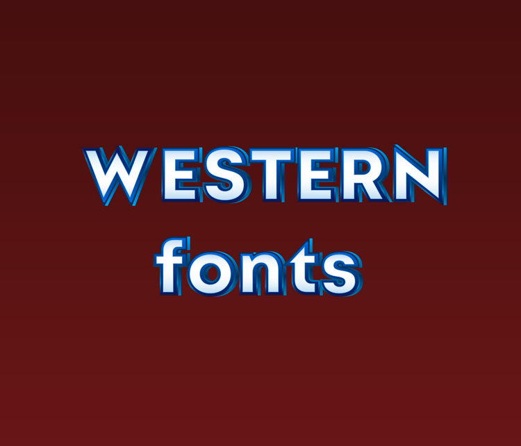Western Textured Fonts: Wild West, Cowboy, and Rustic Textured Typeface Collection - Alina's Fonts