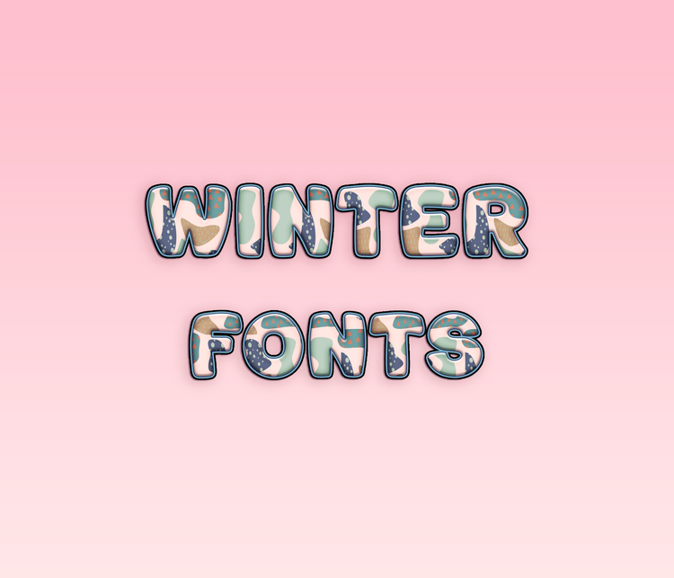 Winter Pattern Fonts: Snowy, Festive, and Thematic Pattern Typeface Collection - Alina's Fonts