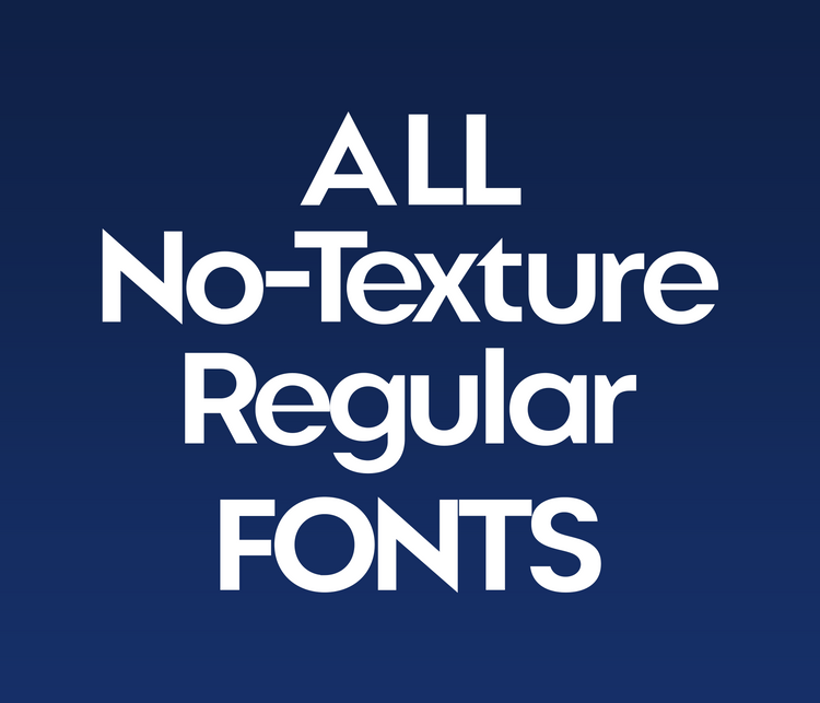All No-Texture Fonts: Clean Vector Style Typeface Collection - Alina's Fonts