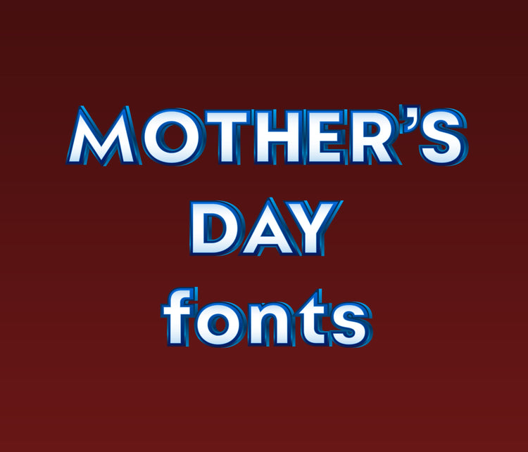 Mother's Day Textured Fonts: Loving, Heartfelt, and Affectionate Textured Typeface Collection - Alina's Fonts