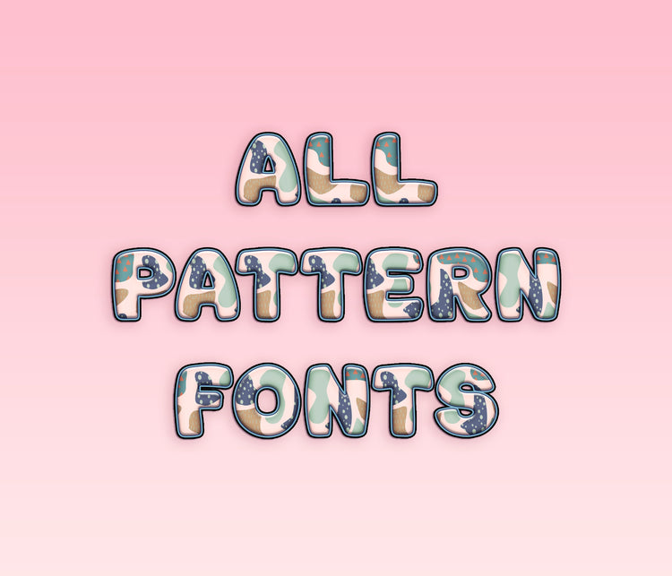 All Pattern Fonts: Decorative, Repeating, and Illustrated Typeface Collection - Alina's Fonts