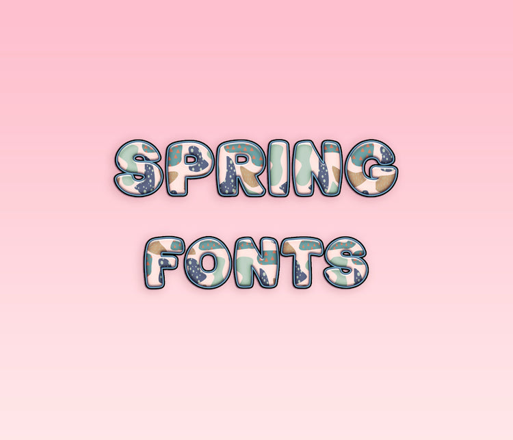 Spring Pattern Fonts: Floral, Fresh, and Thematic Pattern Typeface Collection - Alina's Fonts