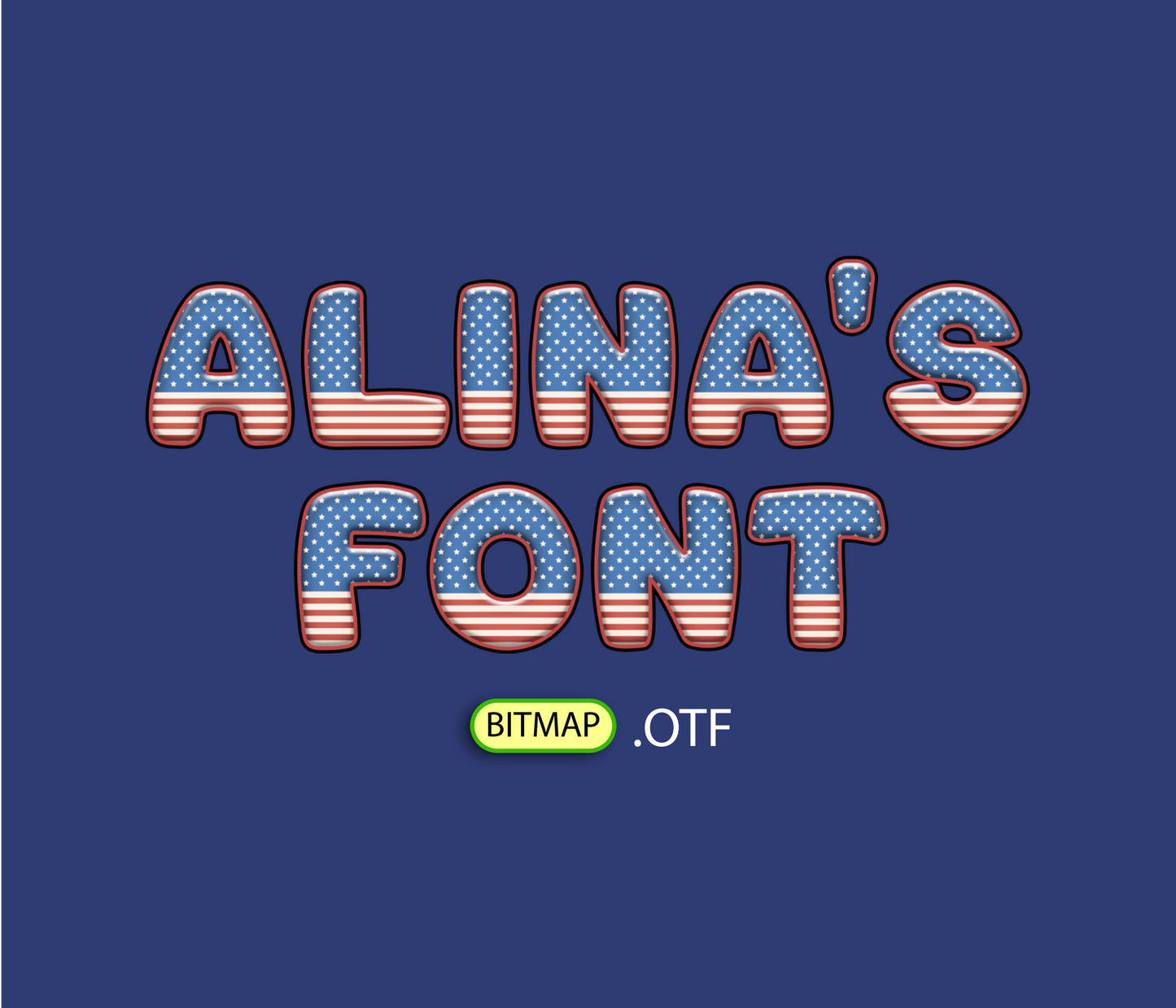 FREE Fireworks Freedom Pattern Font