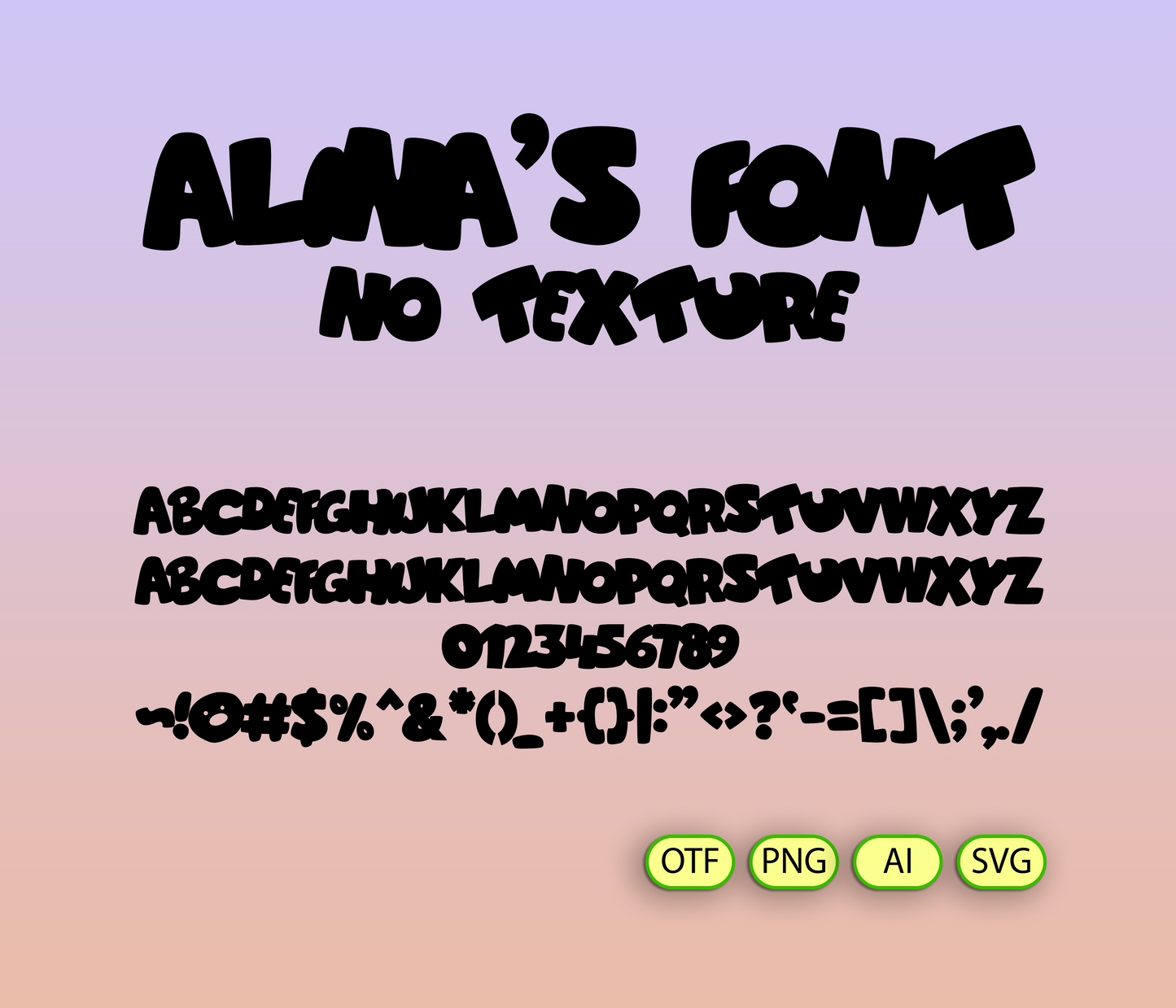 The Cushiony Play-Space Font - Alina's Fonts