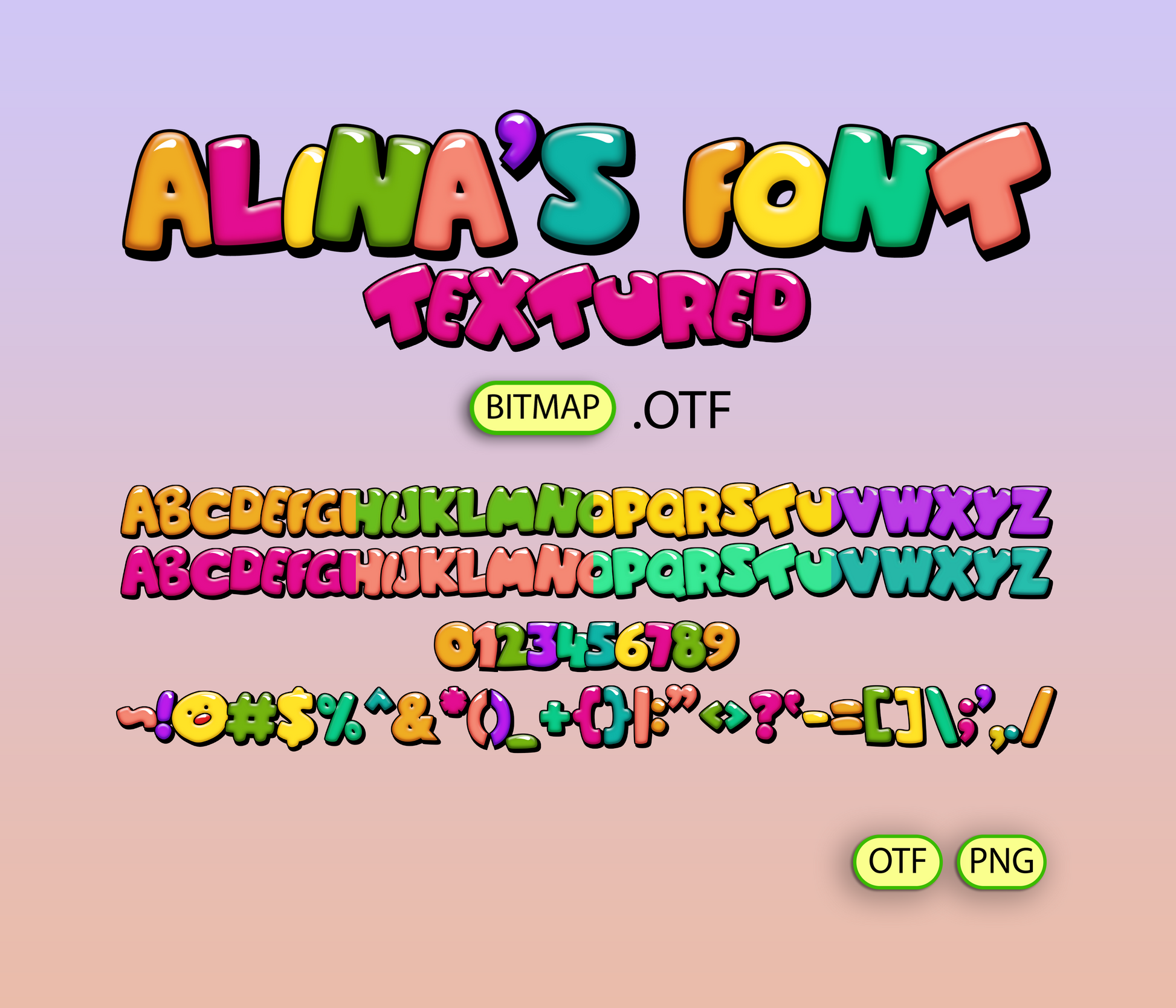 Cozy Kids Playroom Font Textured - Alina's Fonts
