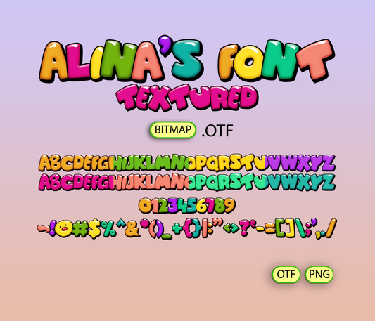 Cozy Kids Playroom Font Textured - Alina's Fonts