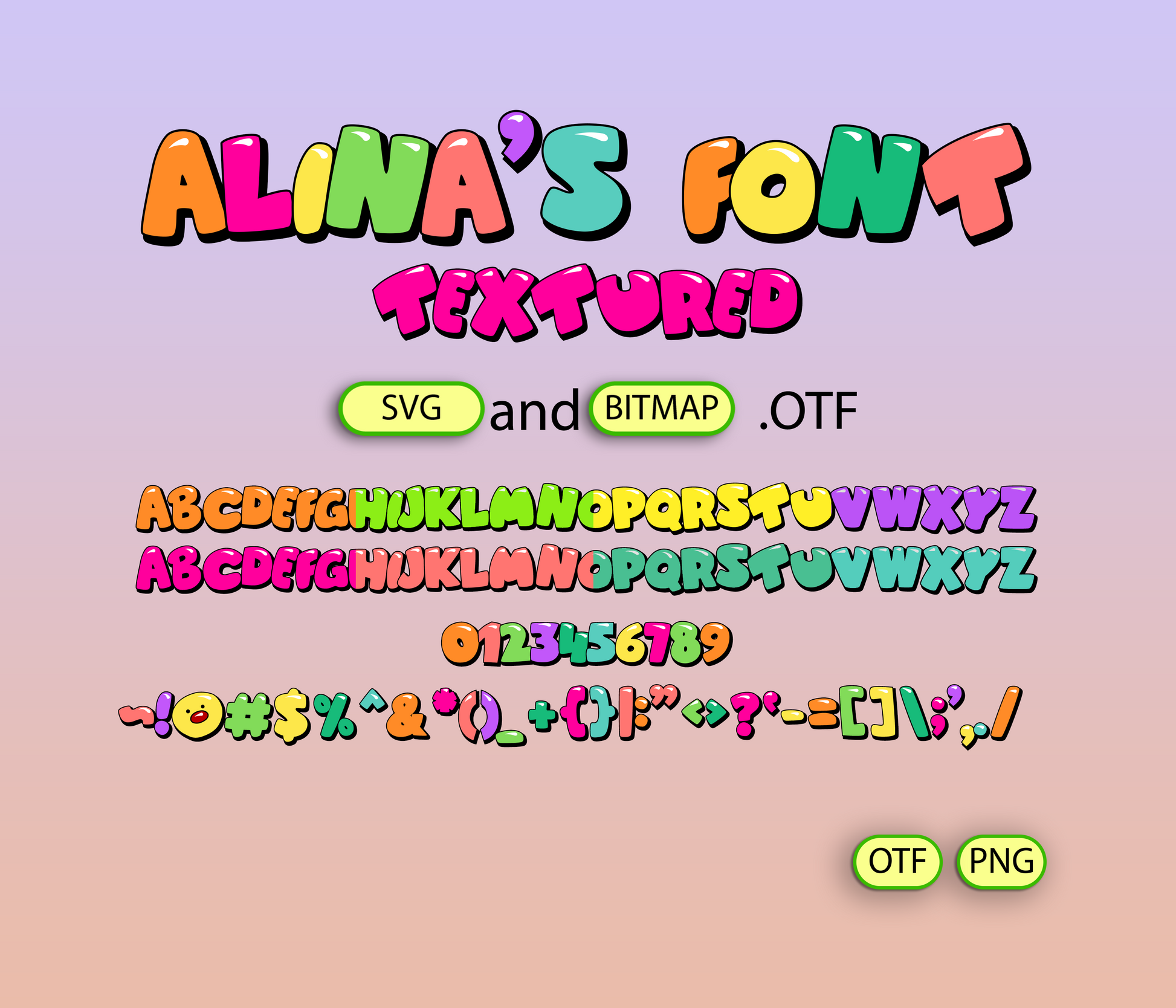 Giggle Sofa Playtime Font Textured - Alina's Fonts