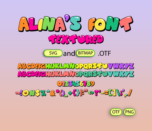 Giggle Sofa Playtime Font Textured - Alina's Fonts