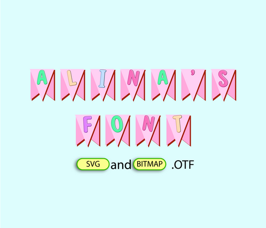 Birthday Splendor Banner Font Textured