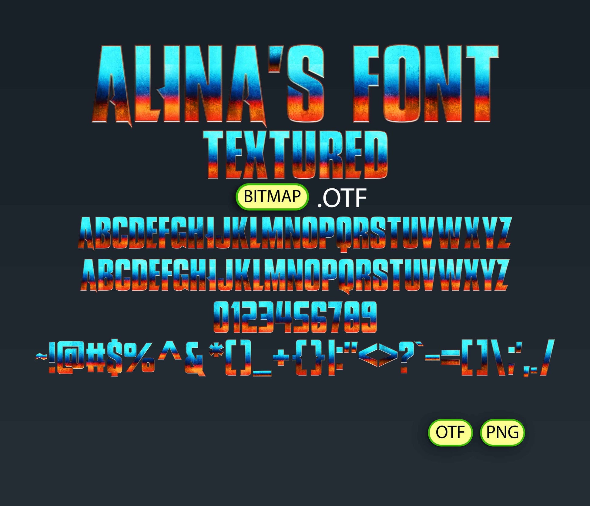 Titan Beast Font Textured - Alina's Fonts