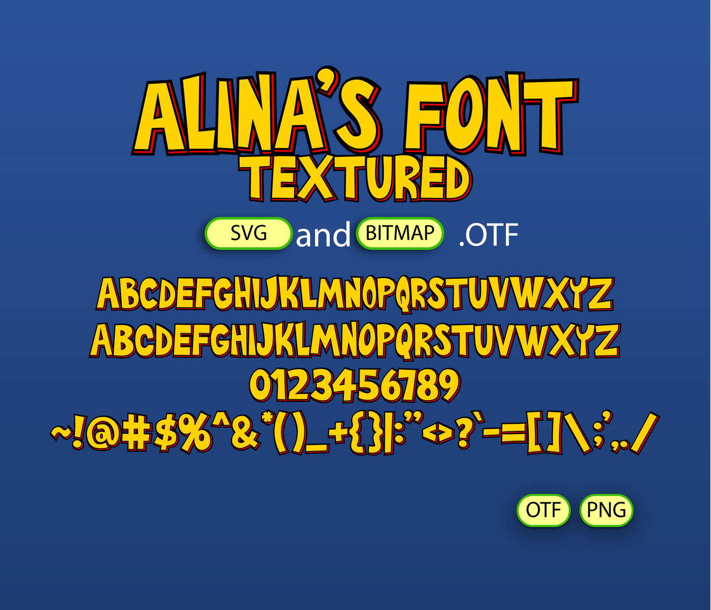 Muscle-Bound Charmer Font Textured