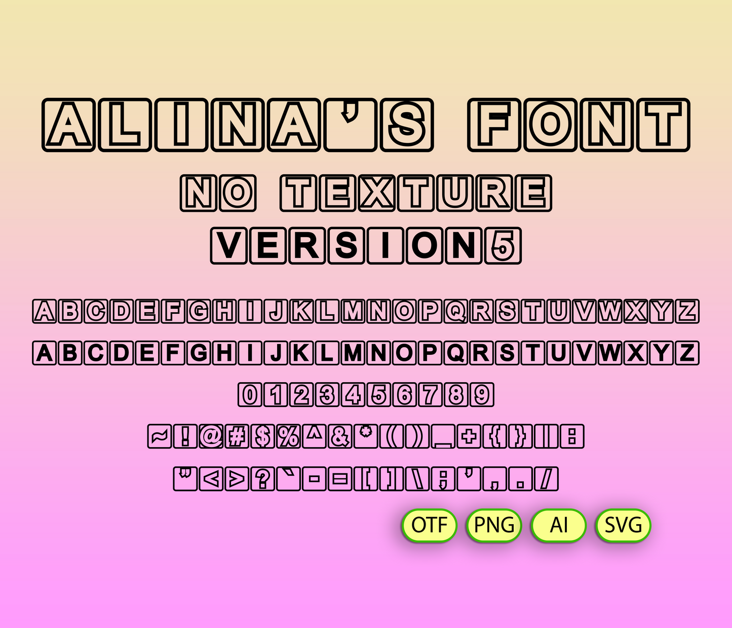 Math Learning Figures Font Clean Edition