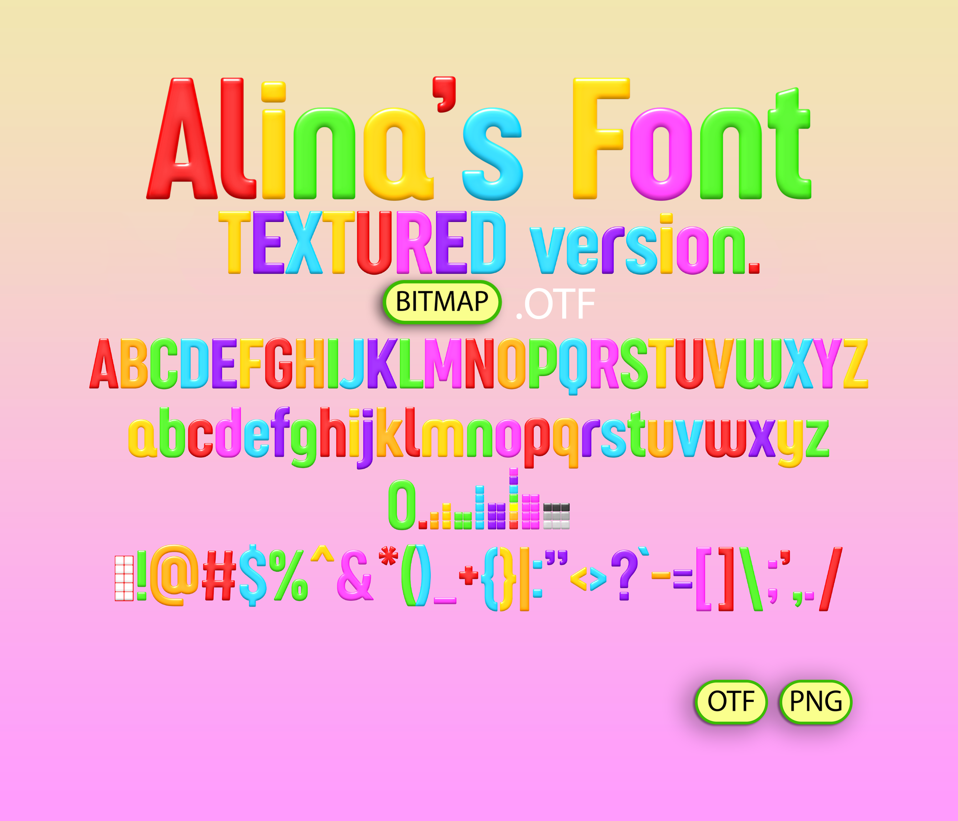 Number Adventures Font Textured Bundle - Alina's Fonts