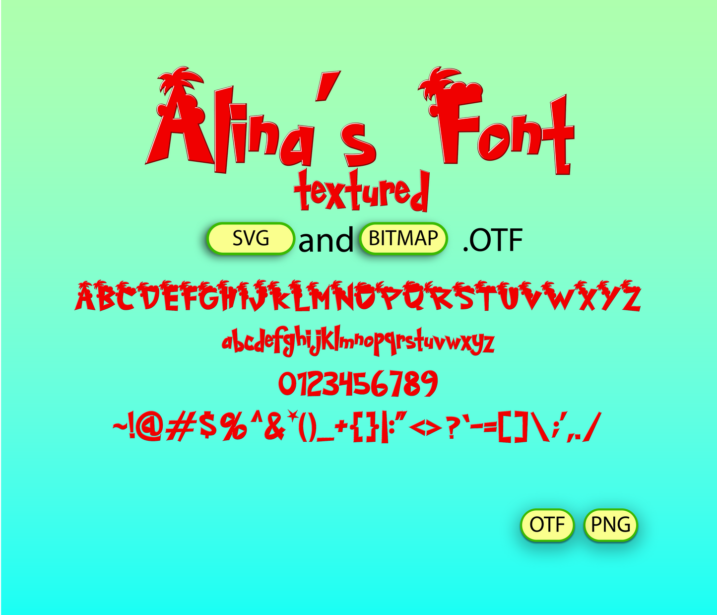 Summer Inventors Font Textured