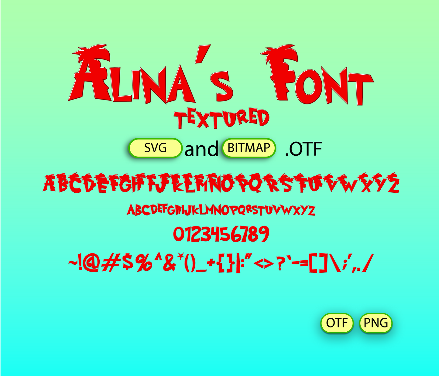 Summer Inventors Font Textured