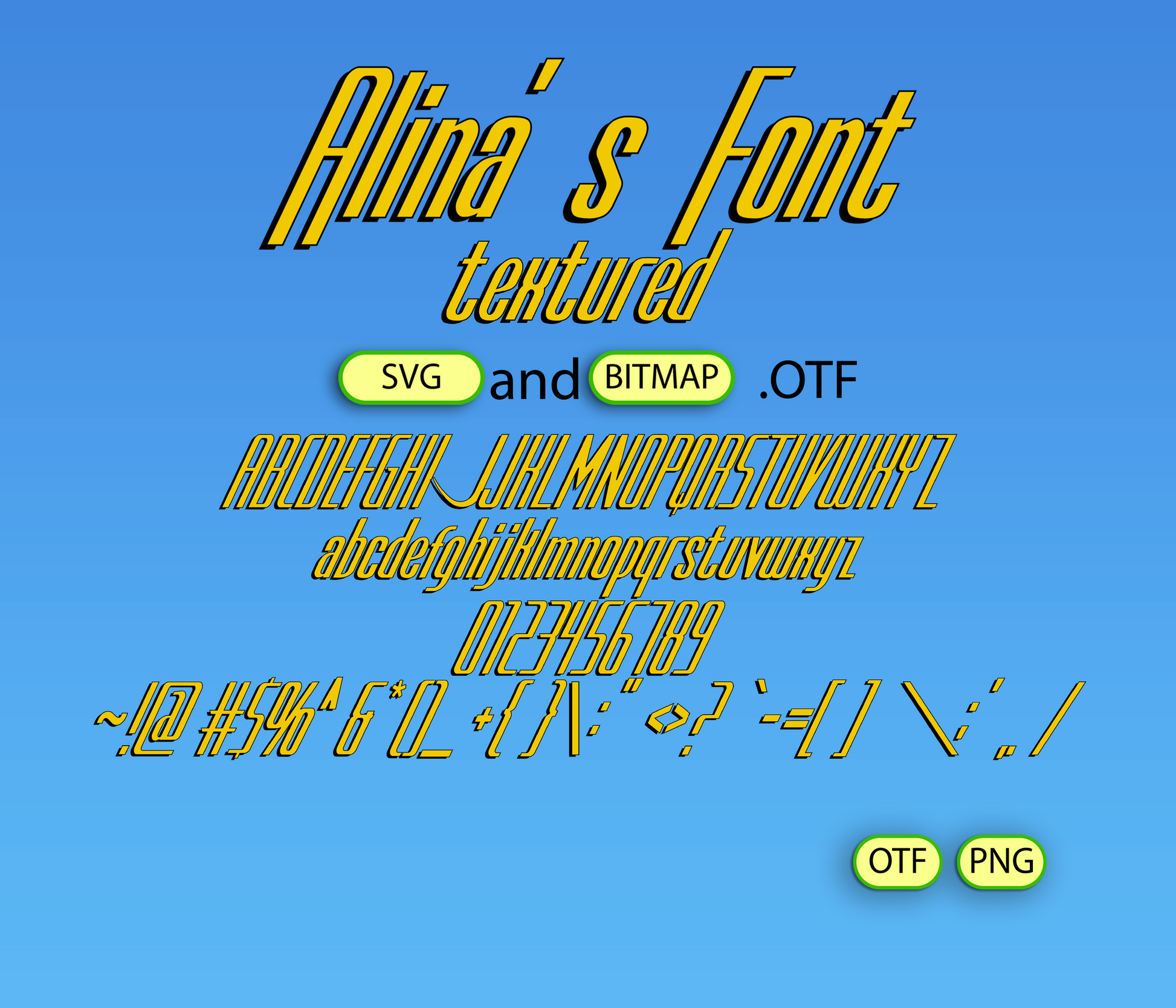 Futuristic Flying Family Font Textured - Alina's Fonts