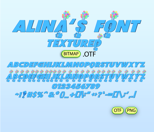 Sky Adventure Font Textured