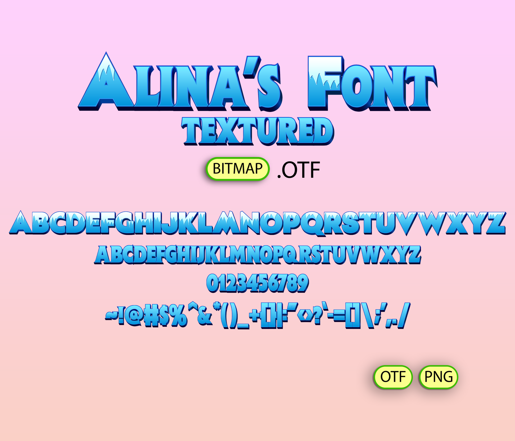 Snowy Beast Adventure Font Textured - Alina's Fonts