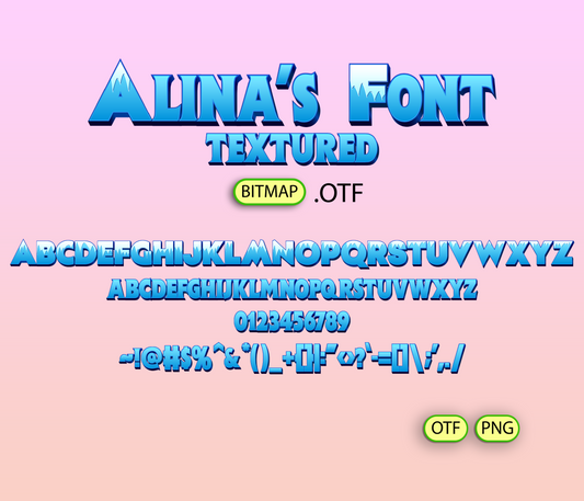 Snowy Beast Adventure Font Textured - Alina's Fonts