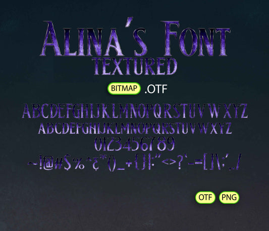 Mystic Chronicles Font Textured - Alina's Fonts