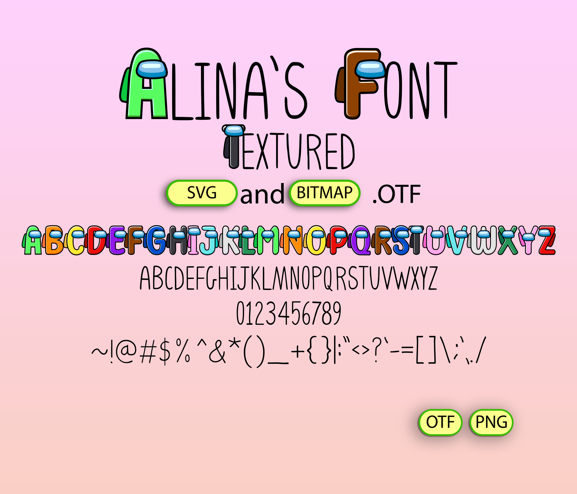 Galactic Adventure Font Textured - Alina's Fonts