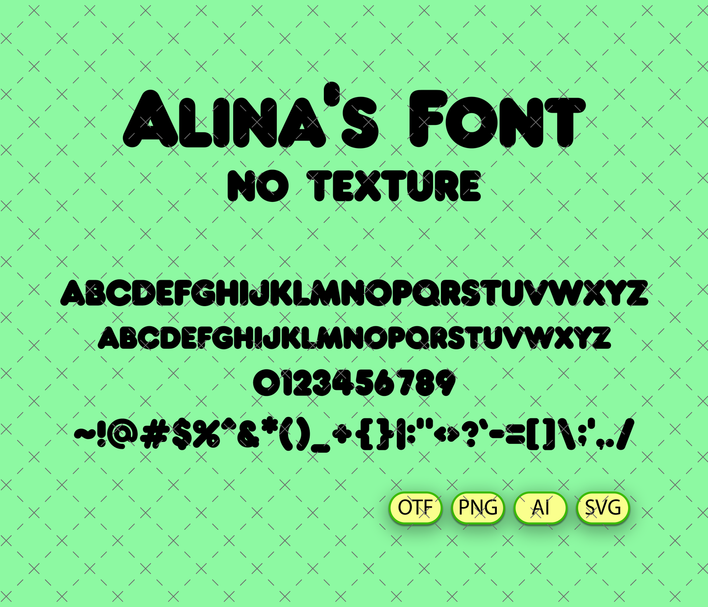 Animal Safari Font Textured