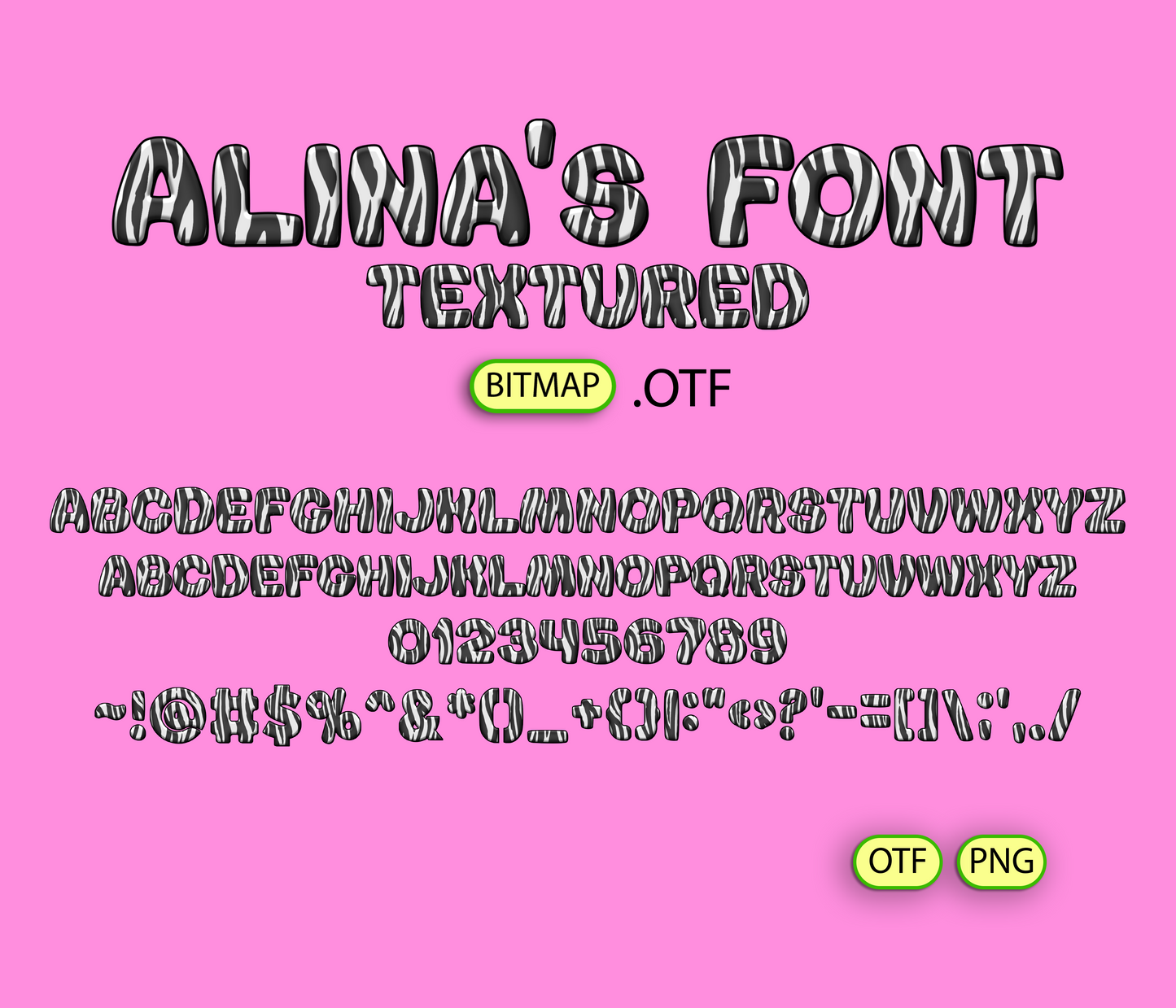 Wild Prism Pattern Font - Alina's Fonts