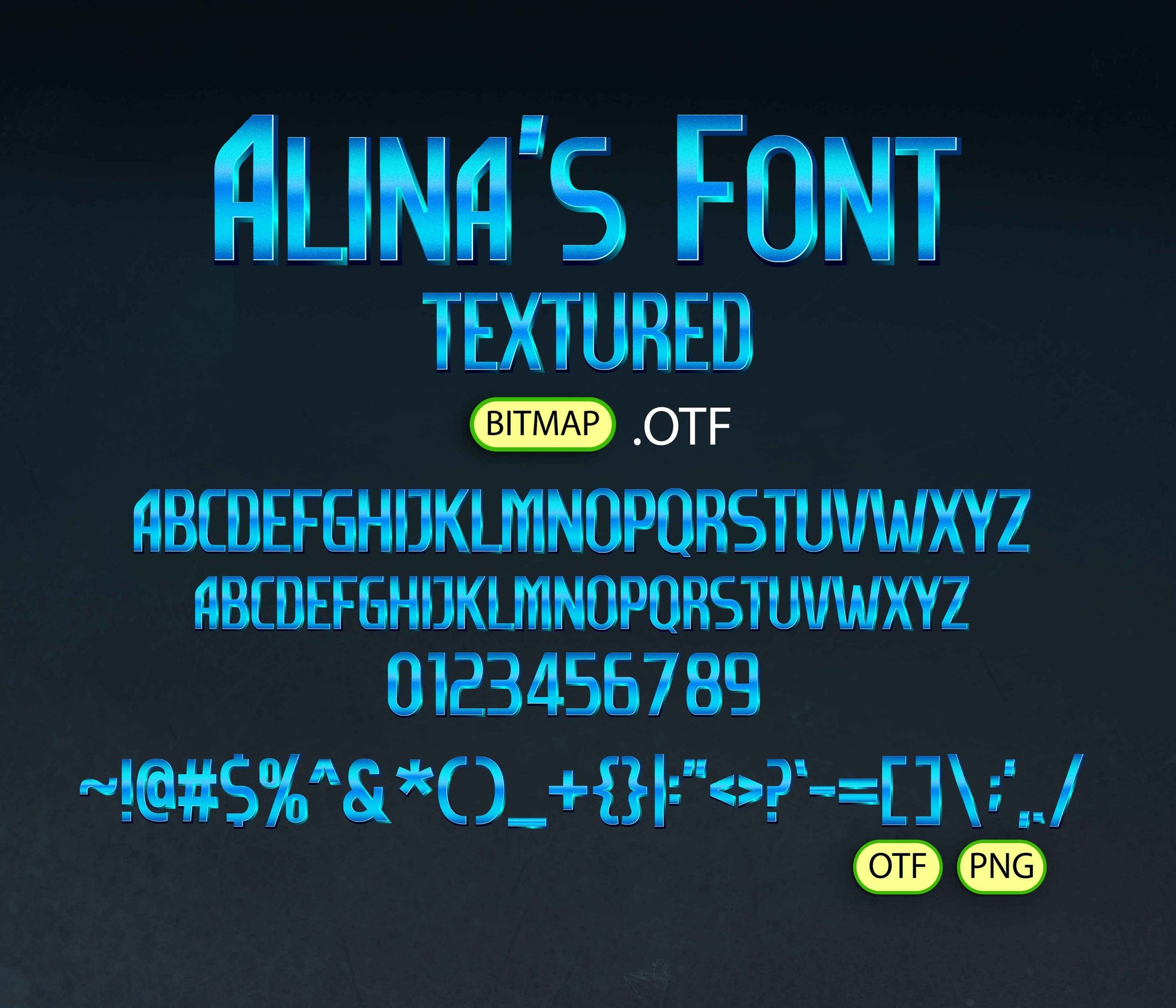 Quantum Hero Font Textured - Alina's Fonts