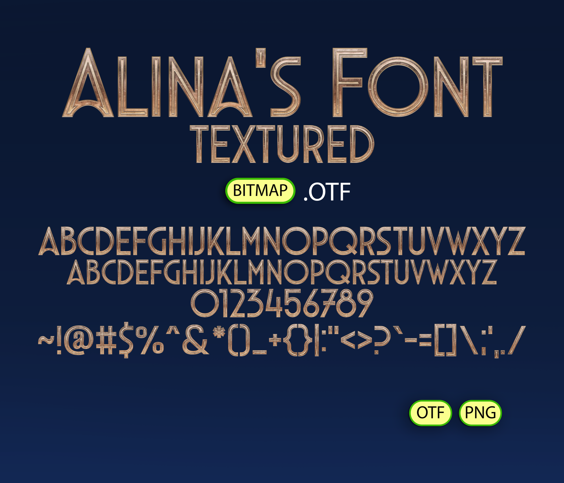Eldritch Elegance Font Textured - Alina's Fonts