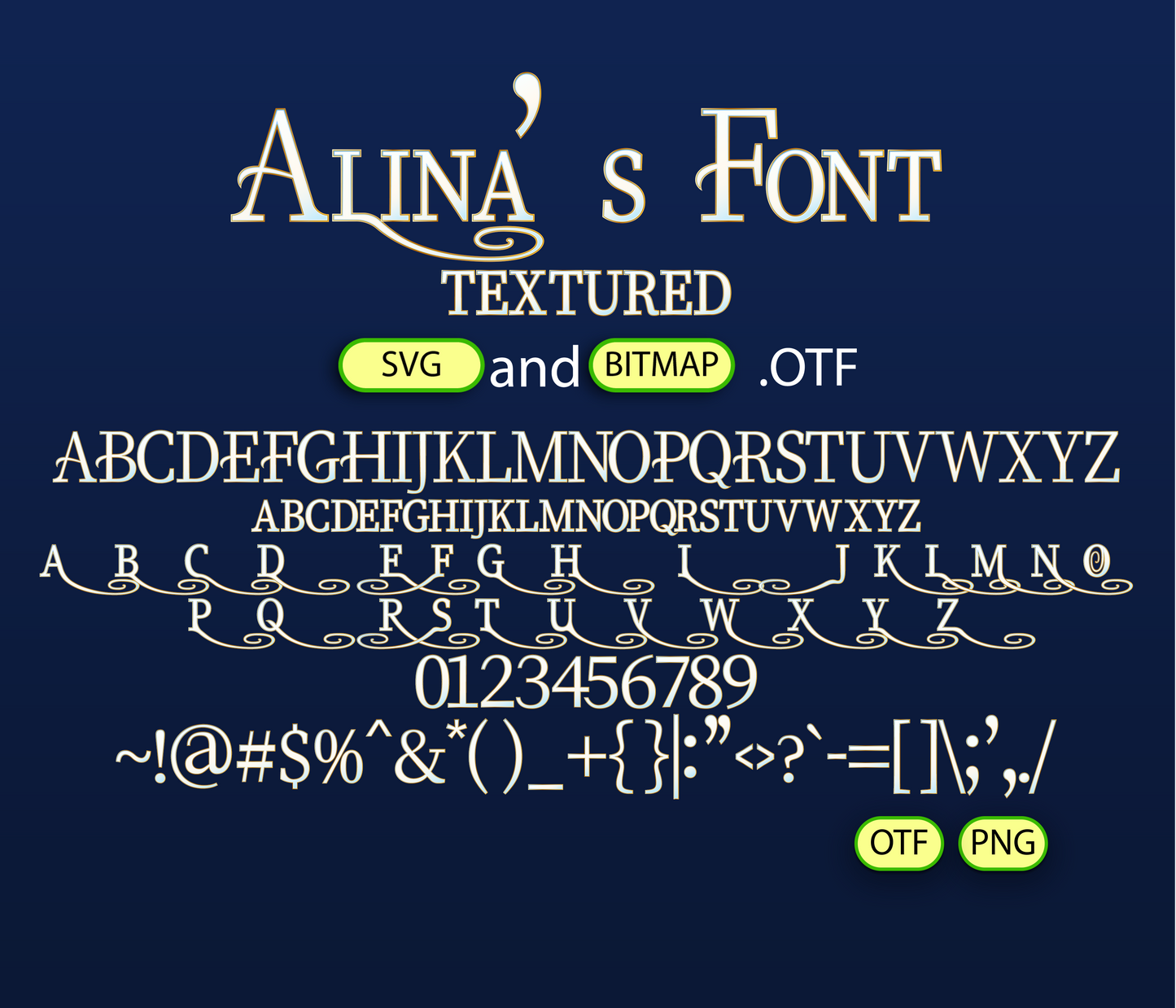 Parisian Feline Font Textured