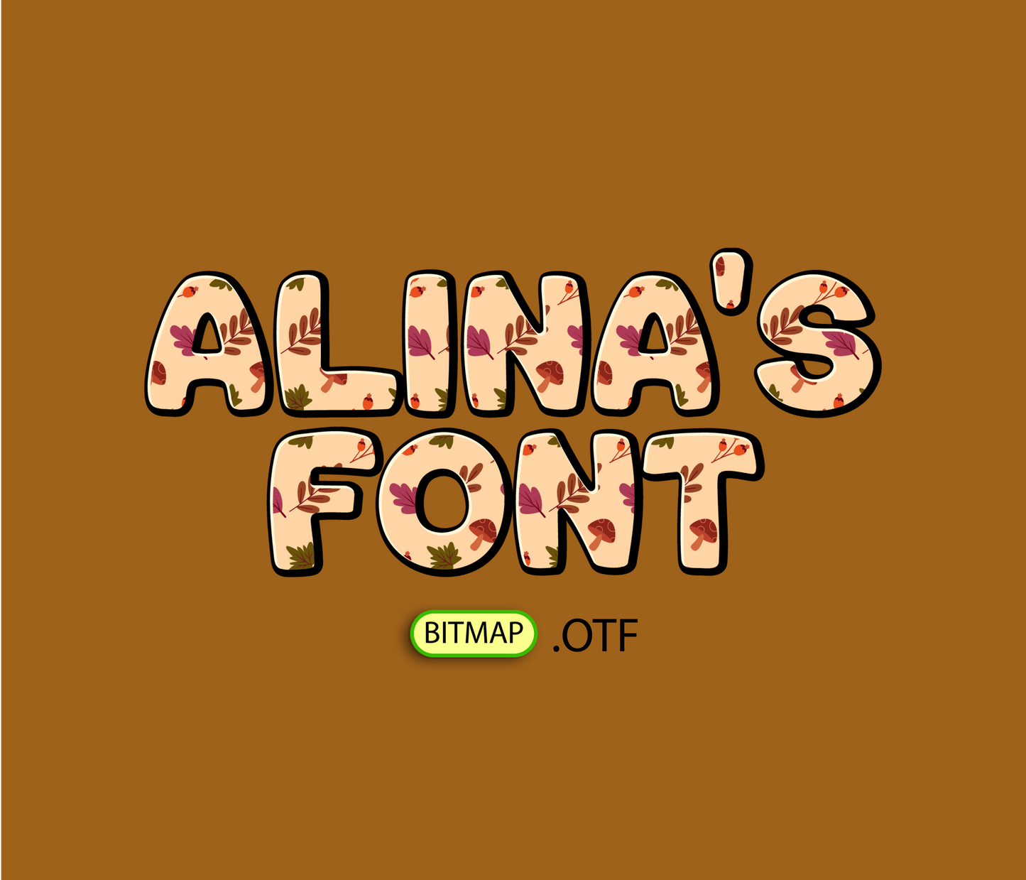 FREE Autumn Pattern Font