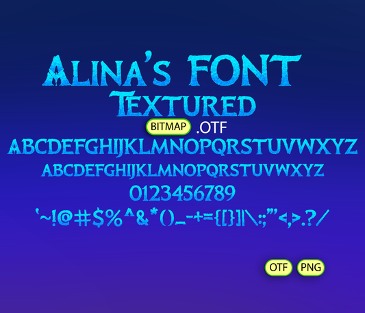 Pandora's Glow Font Textured - Alina's Fonts